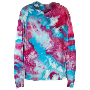 Vince | Tops | Forever Winter Vince Medium Hooded Top Handmade Tie Dye Pink  Blue Cotton 52 | Poshmark